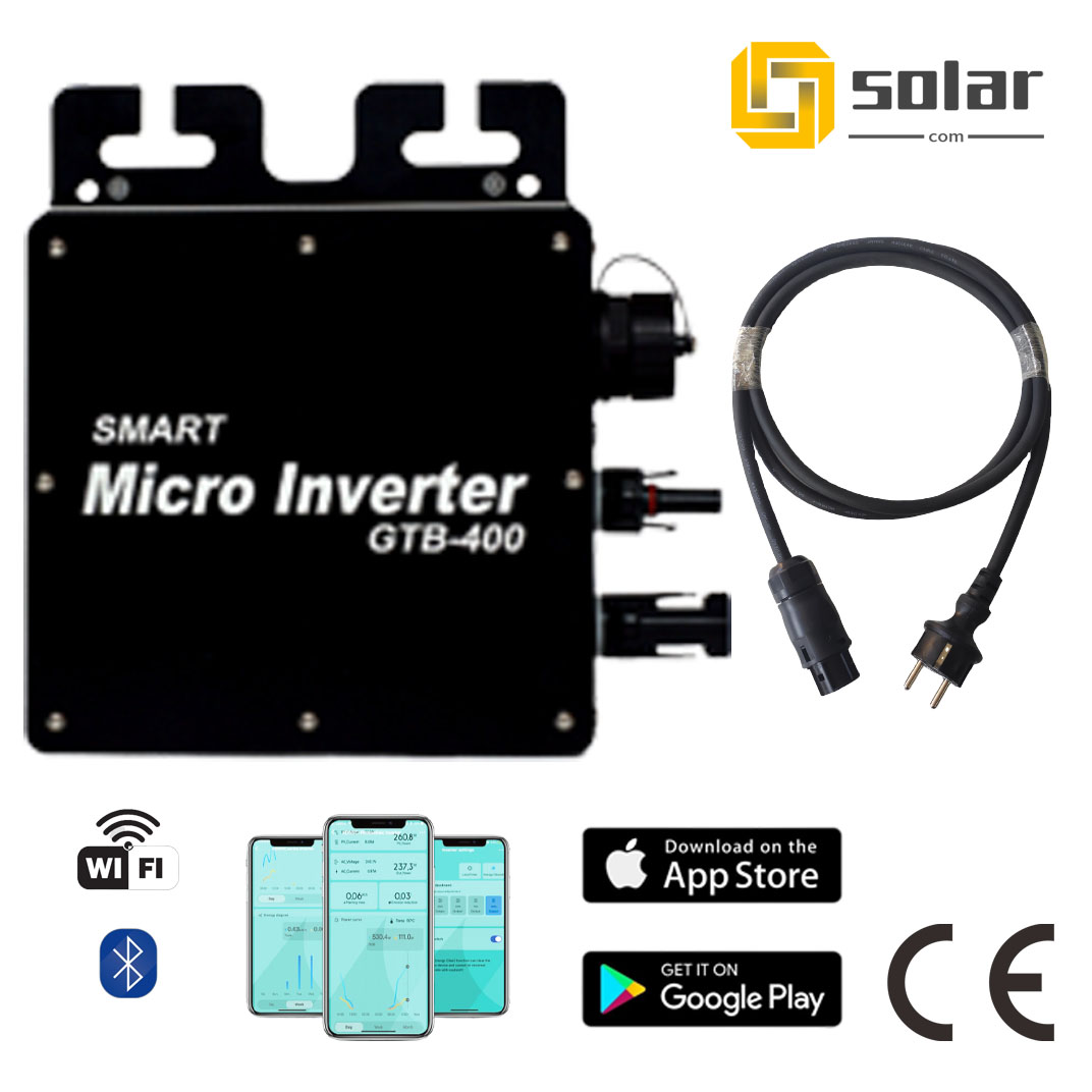 400W micro inverter with AC cable, Wifi Monitor